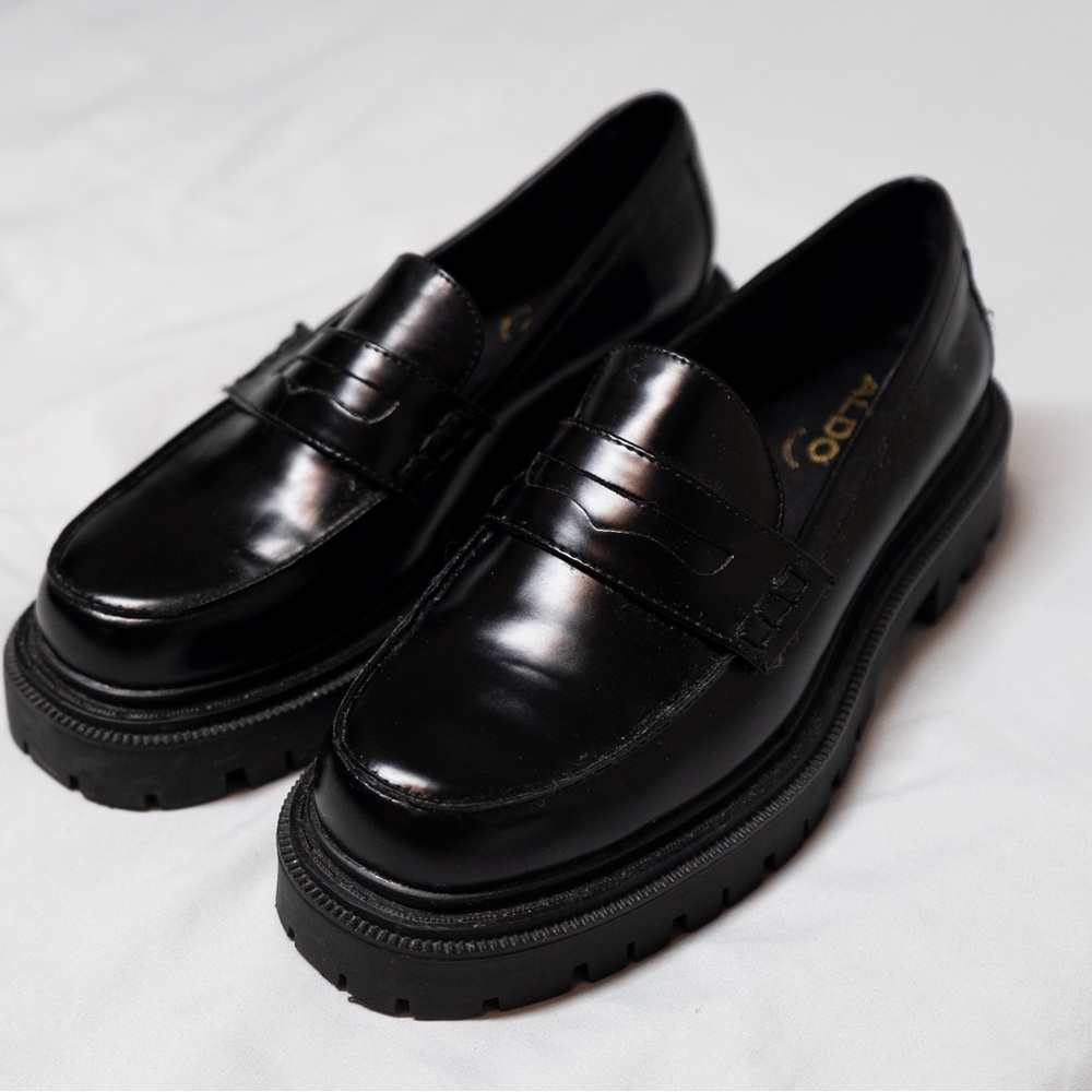Black Aldo Loafers